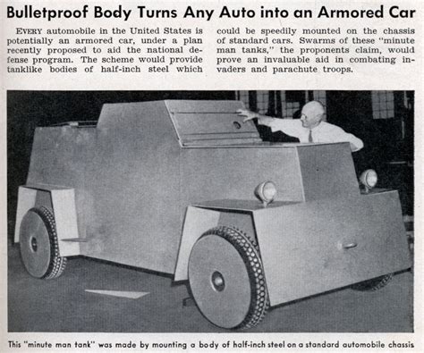 Bulletproof Body Turns Any Auto Into An Armored Car Modern Mechanix