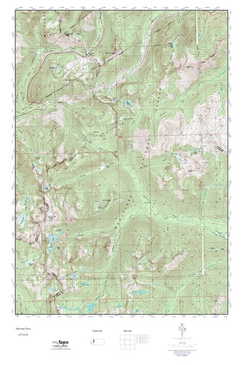 Mytopo Stevens Pass Washington Usgs Quad Topo Map