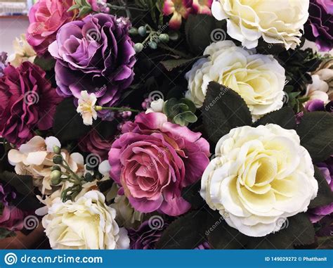 Fake Roses Flower For Background Stock Photo Image Of Beautiful