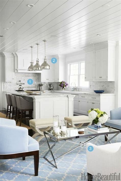 An island with a taller height for bar stool seating should be 42 inches high and the overhang should be at least 12 inches. Make an Open Kitchen More Cozy - Design an Open Kitchen