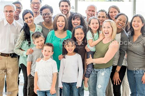 Multigenerational Group Of People Stock Photo Download