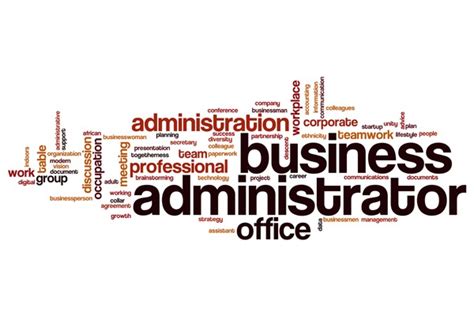 2433 Business Administration Word Cloud Images Stock Photos 3d