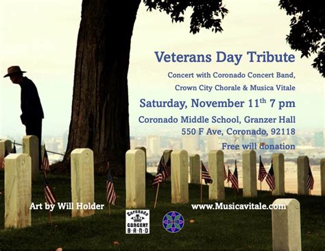 Veterans Day To Be Celebrated In Musical Concert Nov 11 Coronado Times