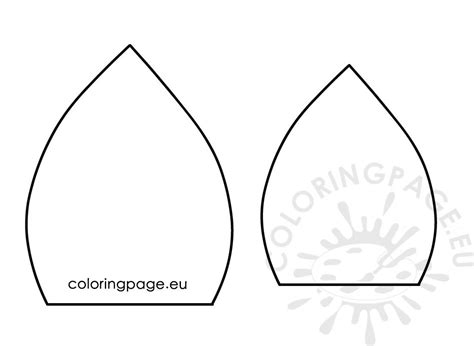 Print the large unicorn horn template pieces on the white card stock and use. Unicorn ear template DIY Unicorn Ornament - Coloring Page