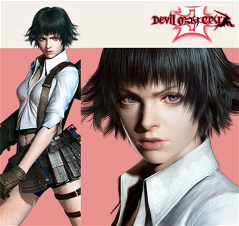Cosme Wigs Devil May Cry Lady High Quality Black Short Full Lace