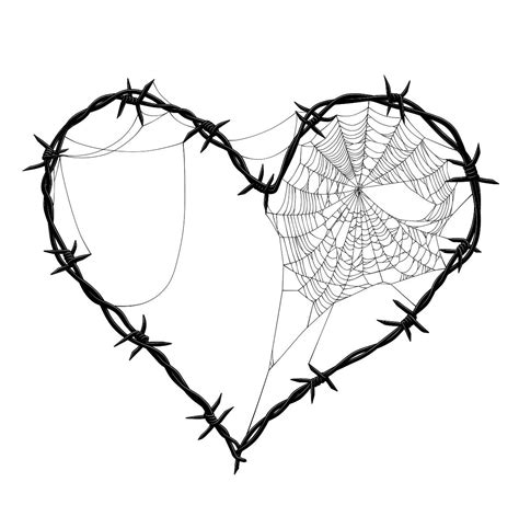 Barbed Wire Heart Drawing Phyliss Bello