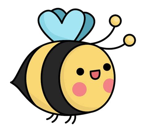 Vector Kawaii Ic Ne D Abeille Volante Pour Enfants Illustration D