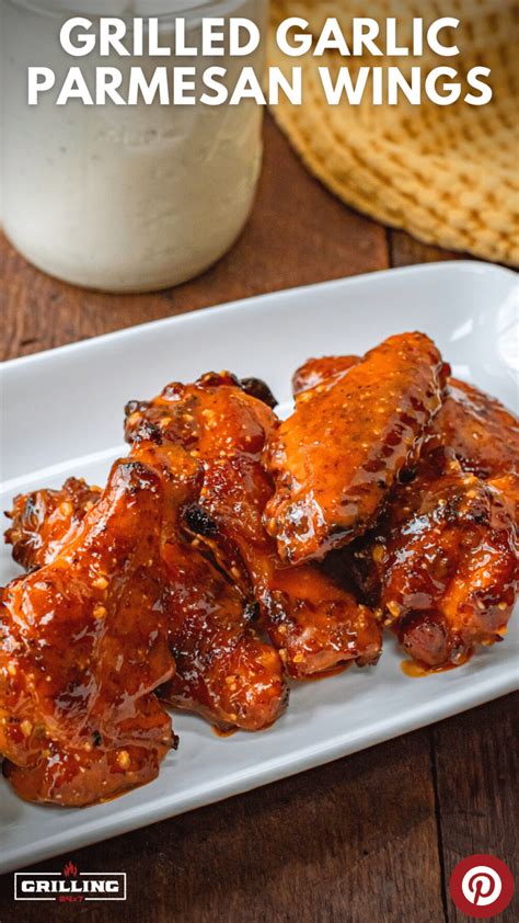 Grilled Buffalo Garlic Parmesan Chicken Wings Grilling 24x7