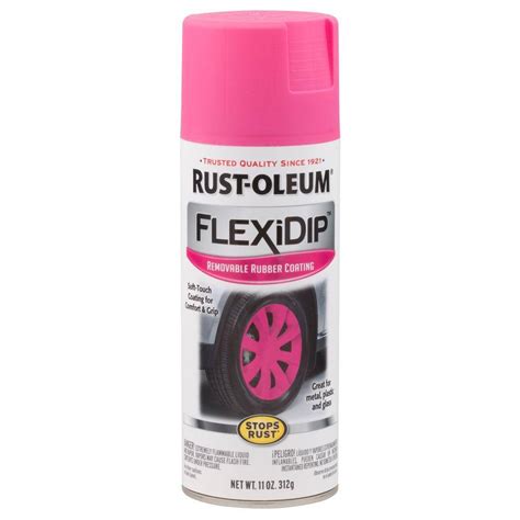 Rust Oleum Flexidip 11 Oz Bright Pink Spray Paint 283178 The Home Depot