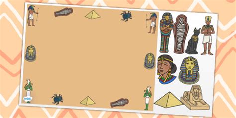 Ancient Egypt Editable Powerpoint Background Template Ancient