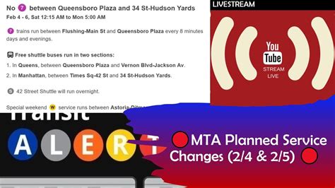🔴mta Planned Service Changes 24 And 25 Live 🔴 Youtube