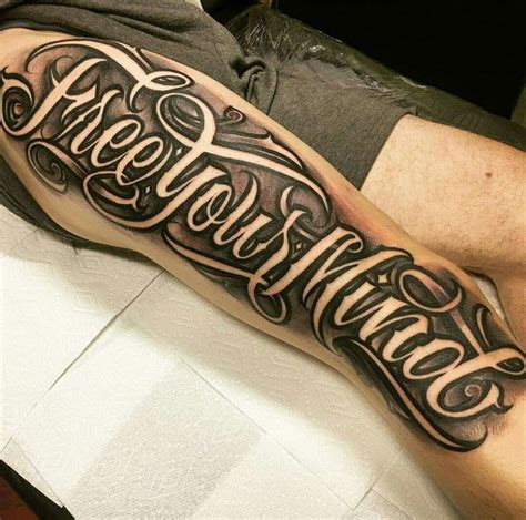 Chicano Forearm Lettering Tattoos Tattoo Lettering Tattoo Lettering