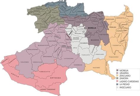 Mapa De Michoacan