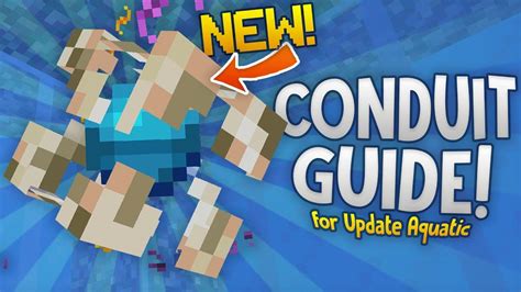 What do you feed a dolphin in heart of the sea? GUIDE TO THE CONDUIT! - Minecraft Update Aquatic (Build 11 ...