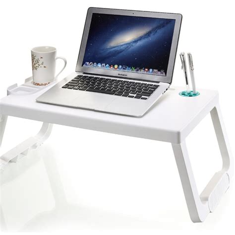 Portable Plastic Foldable Laptop Desk Stand Lapdesk Computer Notebook