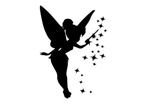 Inkerbell Svg Tinkerbell Dxf Tinkerbell Silhouette Svg Cut Etsy