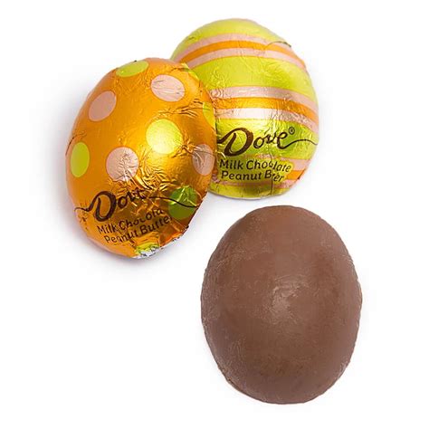 Dove Milk Chocolate Peanut Butter Easter Eggs 15 Piece Bag Candy