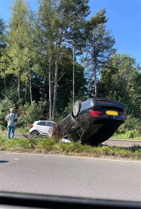 Car Flipped Twice After Bmw Driver Reportedly Sped Over A Surrey