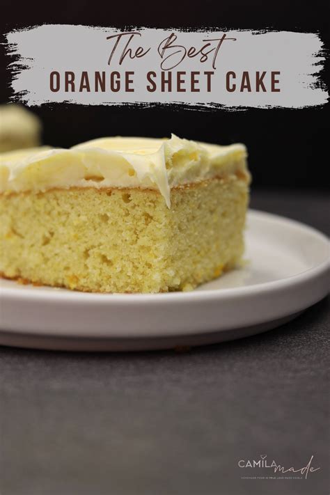 Watch How To Make Orange Sheet Cake In 2023 Orange Cream Cheese