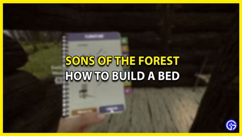 How To Build A Bed In Sons Of The Forest Gamer Tweak