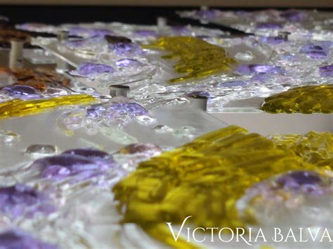 Incredible Kiln Cast Art Glass Mural Resurrection Victoria Balva