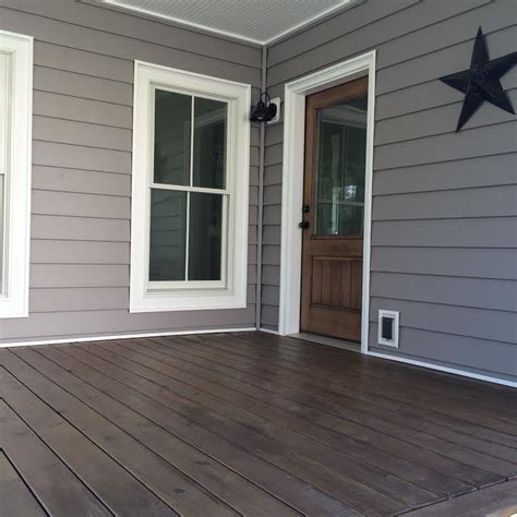 Diy Stained Front Porch Floor