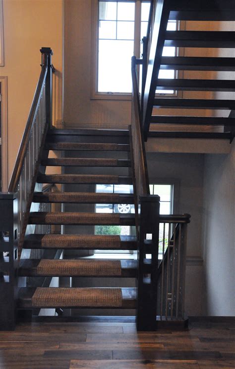 Some stair tread manufacturers recommend placing nonskid pads. Hardwood Stair Treads, StairCasing Installation Milwaukee WI