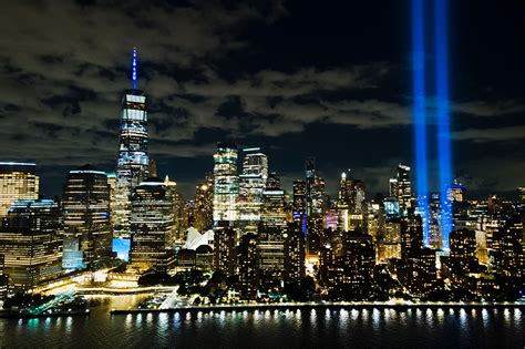 Photos In Remembrance Of 911 ~ Tribute In Light 911 Memorial Shines