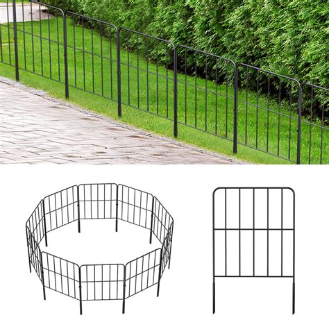 Buy OUSHENG Decorative Garden Fence 10 Pack, Total 10ft (L) x 24in (H