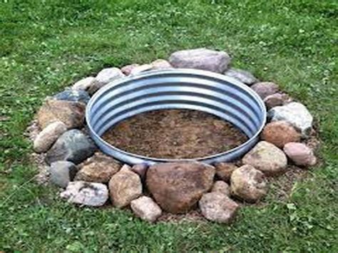 Sitting around an outdoor fire pit with loved ones, gazing at the warm flames under the starry night sky, life is just blissful and magical! In Ground Fire Pit Design Ideas | Vissbiz | Feuerstelle ...