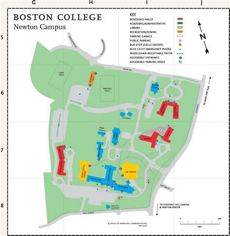 Boston College Map Map Of Boston College United States Of America