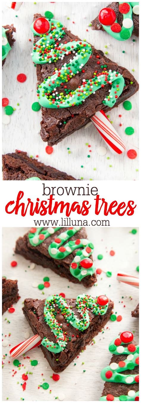 These Easy Chewy Christmas Brownie Trees Are Easy To Make And Add A