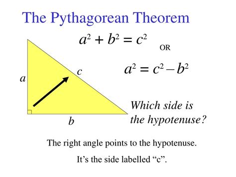 Ppt The Pythagorean Theorem Powerpoint Presentation Free Download