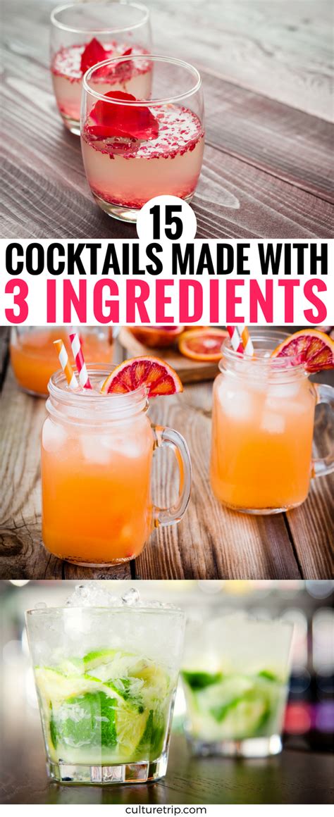 15 Stylish Cocktails Made With Only 3 Ingredients