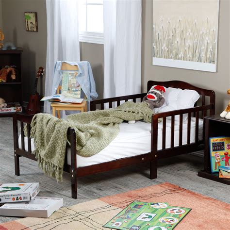 The Orbelle Contemporary Solid Wood Toddler Bed Cherry
