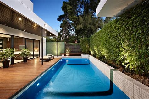 Contemporary beachfront residence in mexico. 20 Modern Contemporary Rectangular Pools With Wooden ...