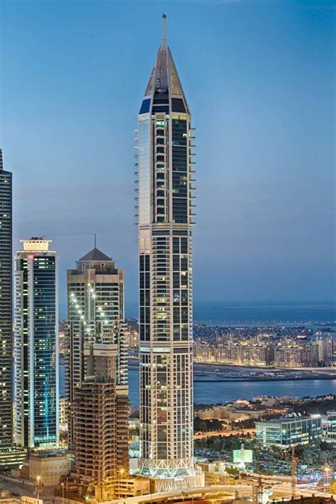 Dubai 23 Marina Tower Skyscraper Architecture Building High Rise