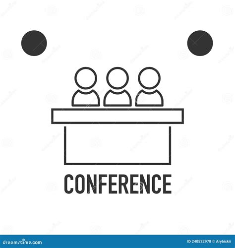 Set Of Jury Group Committee Icon Conference Stock Vector