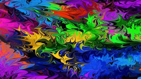 Colorful Oil Painting Hd Trippy Wallpapers Hd Wallpapers Id 46899