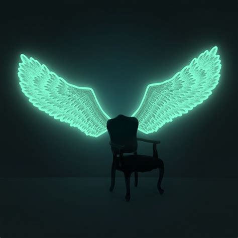Luminous Angel Wings Glow In The Dark Wings Wall Sticker Ebay