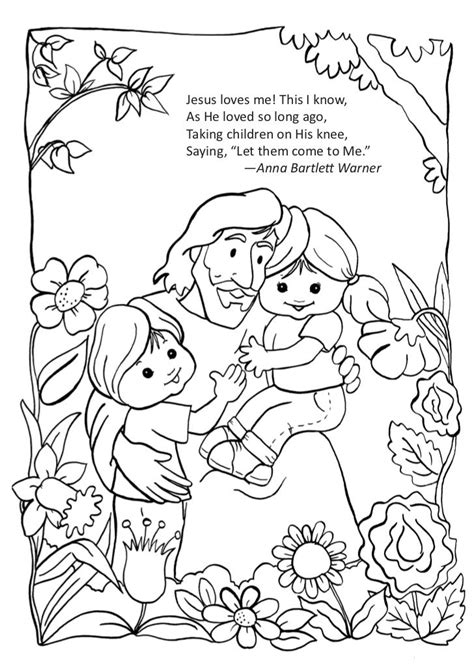 Let The Children Come To Me Sunday School Coloring Pages School