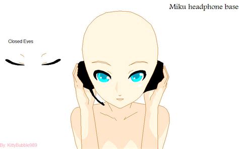 Miku Headphone Base By Kittybubble989 On Deviantart