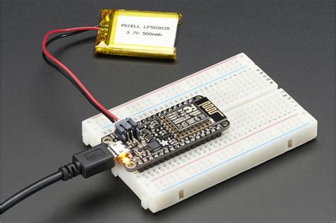 Assembled Adafruit Feather Huzzah With Esp8266 Wifi With Headers Fast