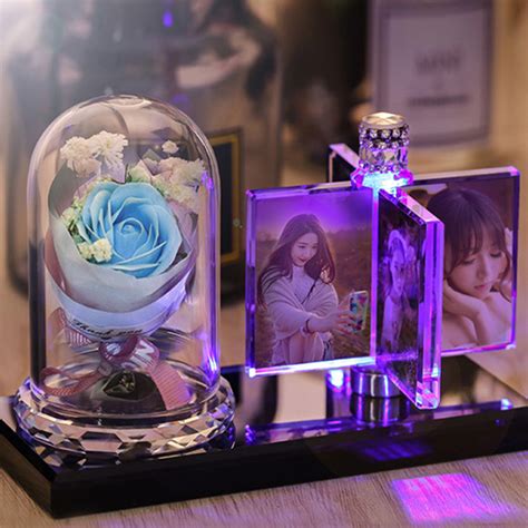Great gifts for dog lovers. Custom Photo LED Pink Lamp