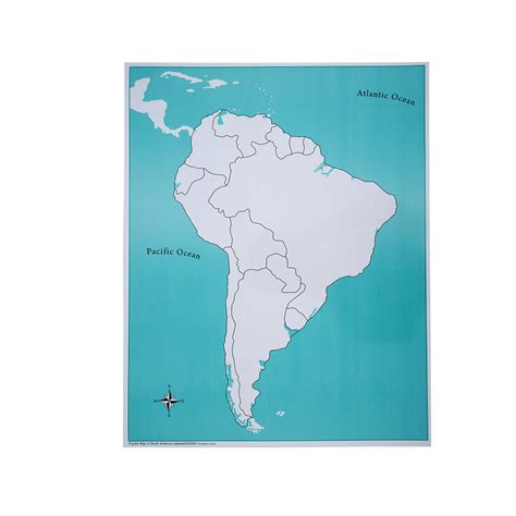 South America Control Map Unlabeled Eando Montessori