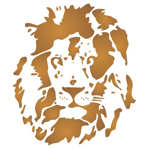 Lion Head Stencil Size 10”w X 115”h Reusable Wall Stencils For