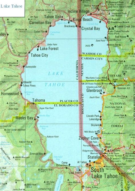 Delorme Atlas Map Of Lake Tahoe Lake Tahoe Trip Lake Tahoe Map