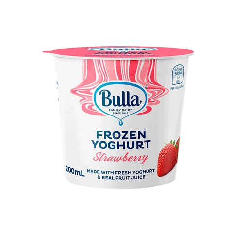 Bulla Frozen Yoghurt Strawberry 36pc Brentcorp Foodservice And Bulk Barn