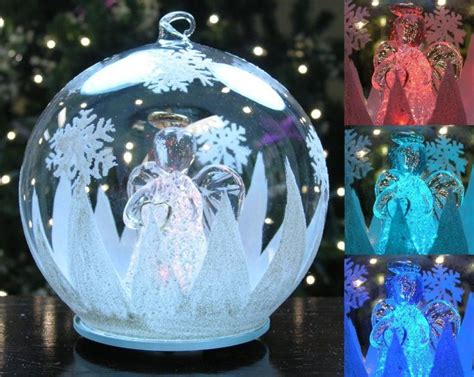 Make holidays magical, throw the best events LED Glass Globe Christmas Tree Ornament | Christmas