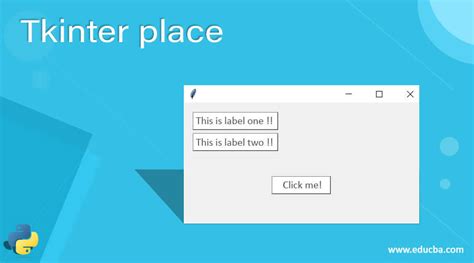 Tkinter Place How Does The Place Method Work In Tkinter With Example